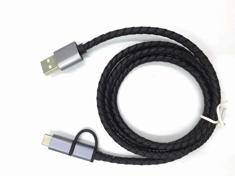 宏浩達二合一數(shù)據(jù)線，安卓micro USB/type-c兩用數(shù)據(jù)線