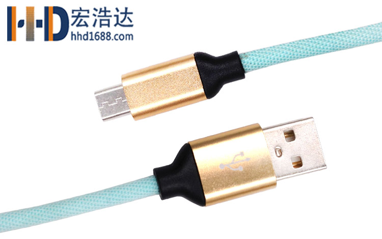 宏浩達(dá)廠(chǎng)家直銷(xiāo)手機(jī)數(shù)據(jù)線(xiàn)鋁合金布紋充電安卓數(shù)據(jù)線(xiàn)工廠(chǎng)專(zhuān)業(yè)定制