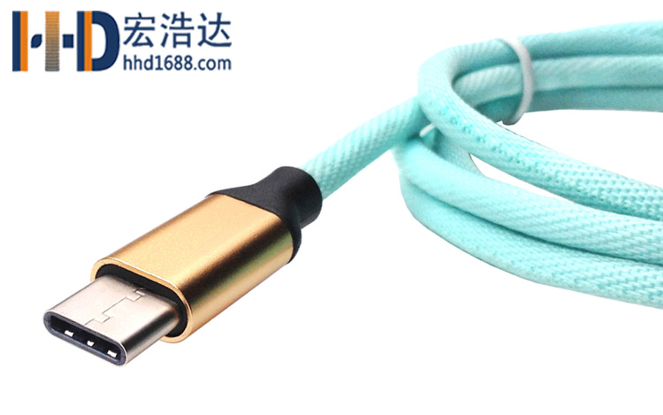 宏浩達(dá)廠家直銷(xiāo)手機(jī)數(shù)據(jù)線鋁合金布紋充電type-c數(shù)據(jù)線工廠專(zhuān)業(yè)定