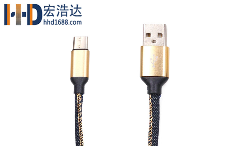 宏浩達廠家直銷樂視數(shù)據(jù)線type-c充電線華為手機數(shù)據(jù)線生產廠定制