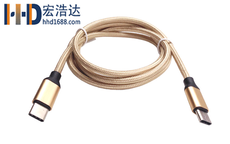 USB type-c to type-c數(shù)據(jù)線雙面插對充小米樂視快速充電線廠家直銷