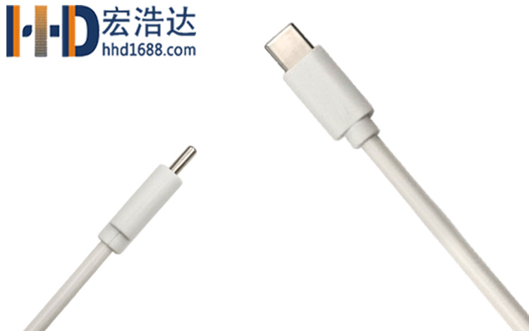 宏浩達數(shù)據(jù)線工廠type-c to type-c數(shù)據(jù)線成型雙面插快充安卓充電線