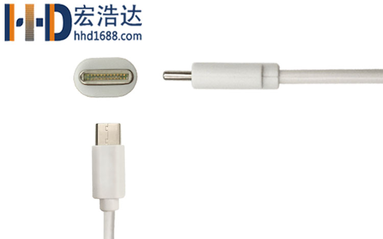 宏浩達數(shù)據(jù)線工廠type-c to type-c數(shù)據(jù)線成型雙面插快充安卓充電線