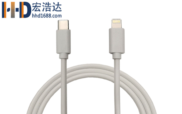宏浩達(dá)數(shù)據(jù)線工廠lightning to type-c數(shù)據(jù)線雙面插快充蘋(píng)果充電線